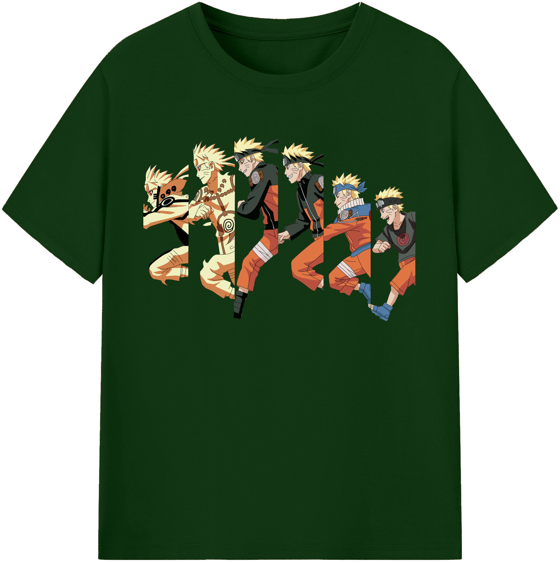 （画像用） NARUTO -ナルト- うずまき ナルト Uzumaki Naruto 綿100％半袖Tシャツ（フロントプリント）